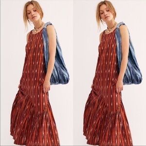 Free People “One Love” High Neck Low Back Size S Maxi Dress Like New Hippie